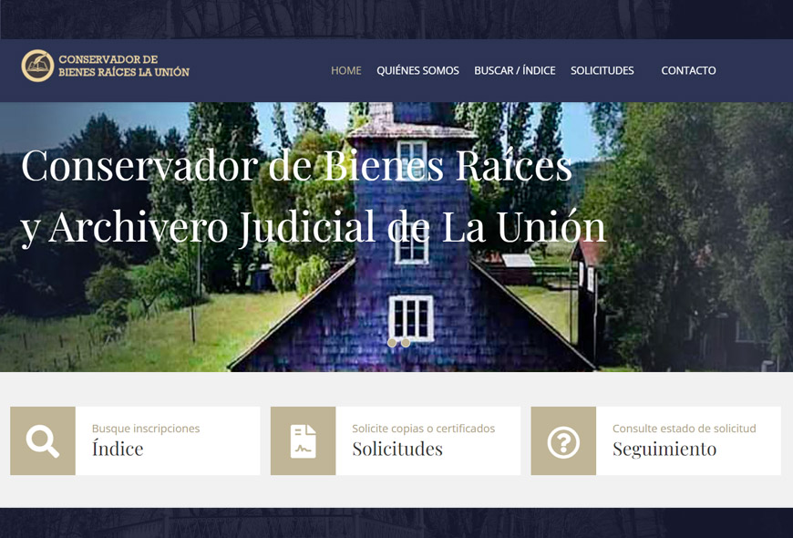 Conservador de Bienes Raíces online